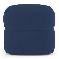 Kit 02 Poltronas Orgânicas Giratória Living Glee Veludo Azul Marinho - Abmaza - 9