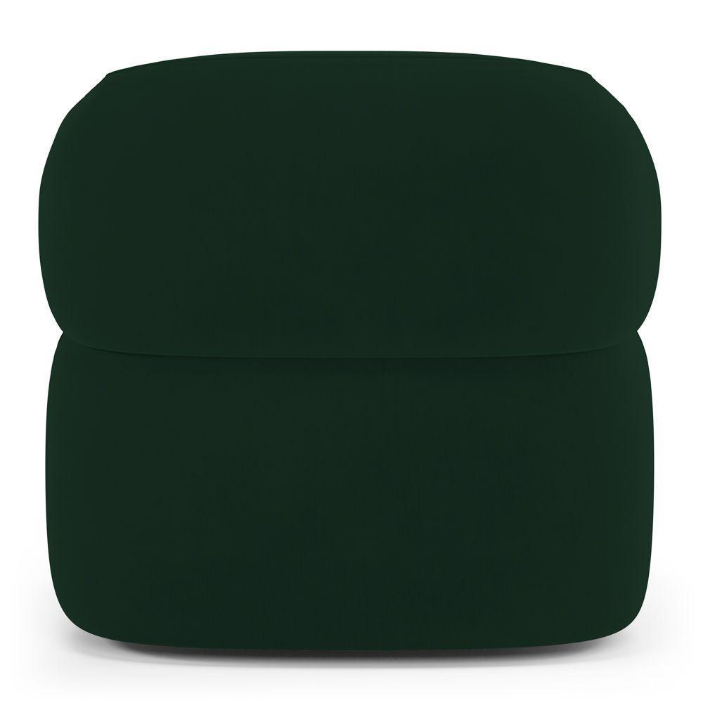 Kit 02 Poltronas Orgânicas Giratória Living Glee Veludo Verde Escuro - Abmaza - 7