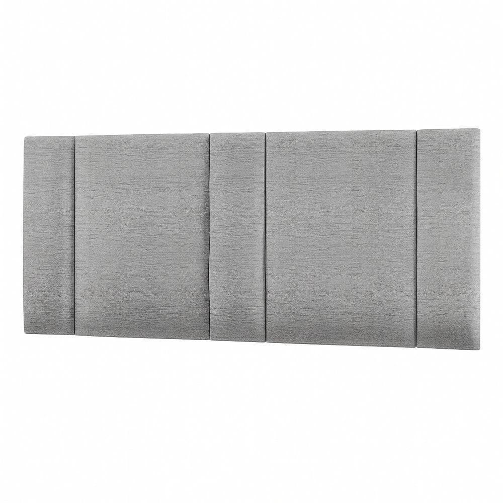 Cabeceira Painel Cama Box Queen Size Siri 160cm Com Led Linho Cinza - Abmaza - 2