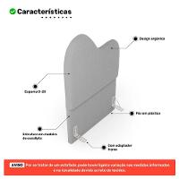 Cabeceira Orgânica Cama Box Solteiro Sea 90cm Com Frame Bouclé Cinza Claro - Abmaza - 3