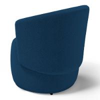 Kit 2 Poltronas E 1 Namoradeira Aisha Orgânica Bouclê Azul Marinho - Abmaza - 9