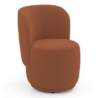 Poltrona Orgânica Decorativa Living Molly Bouclê Terracota - Abmaza - 1