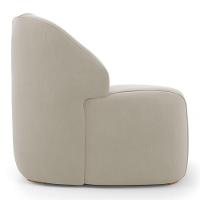 Kit 02 Poltronas Decorativas Kaya Orgânica Veludo Bege - Abmaza - 6