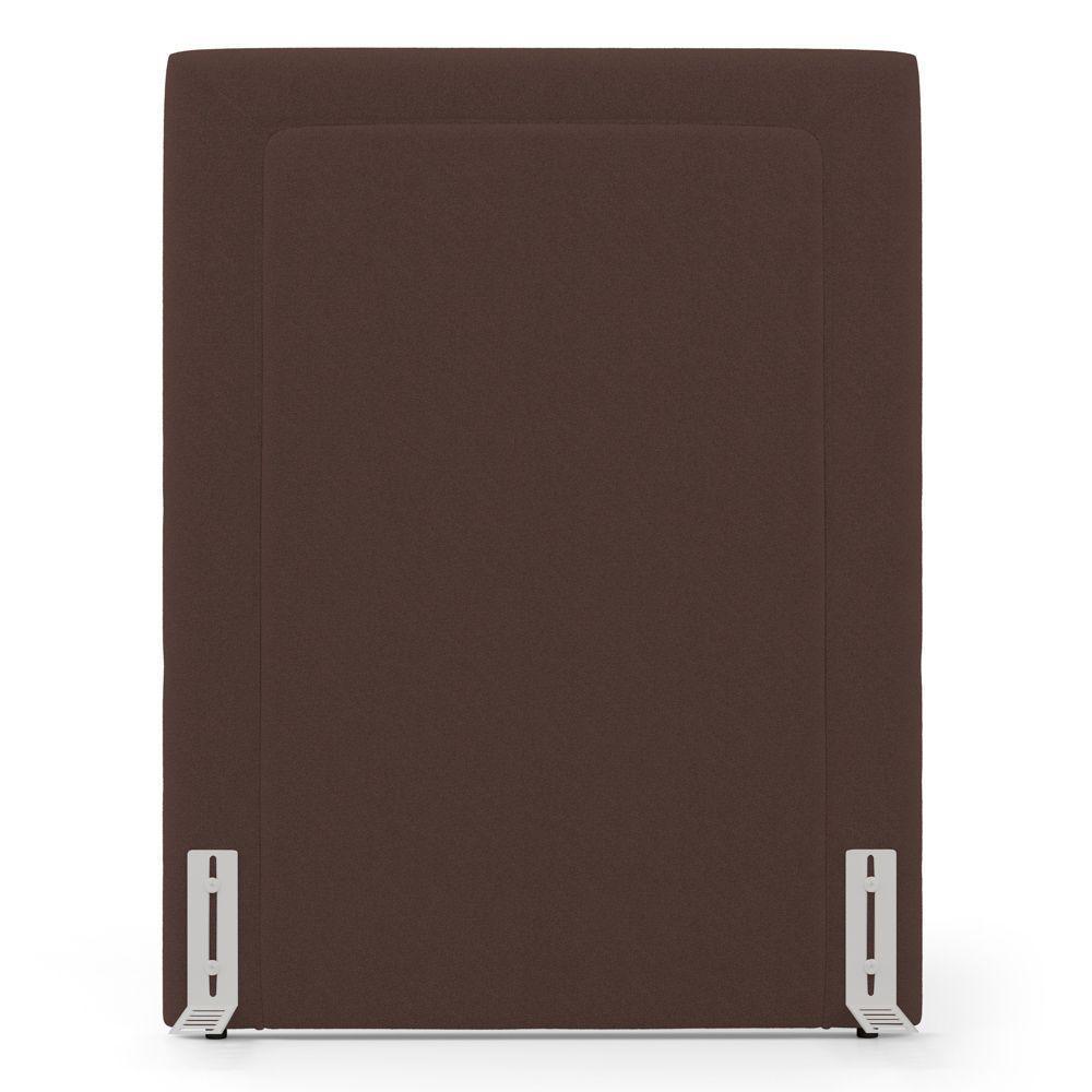 Cabeceira Cama Box Solteiro Alba 90cm Com Frame Bouclé Marrom - Abmaza - 6