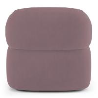 Kit 02 Poltronas Orgânicas Giratória Living Glee Veludo Rosê - Abmaza - 8