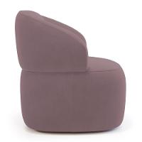 Kit 02 Poltronas Orgânicas Giratória Living Glee Veludo Rosê - Abmaza - 9