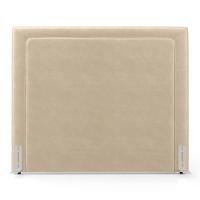 Cabeceira Cama Box King Size Alba 195cm Com Frame Veludo Bege - Abmaza - 5