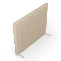 Cabeceira Cama Box King Size Alba 195cm Com Frame Veludo Bege - Abmaza - 6