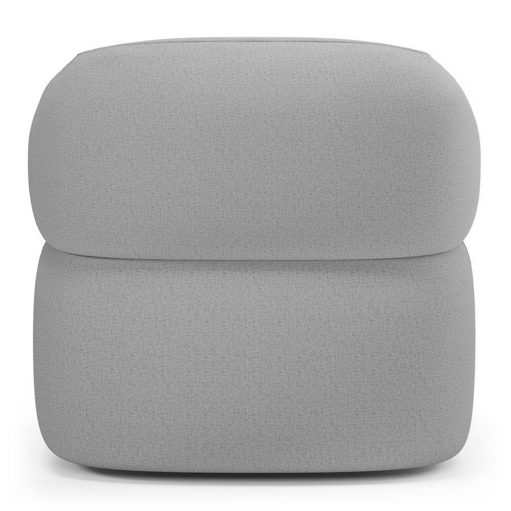 Kit 02 Poltronas Orgânicas Giratória Living Glee Linho Cinza - Abmaza - 8