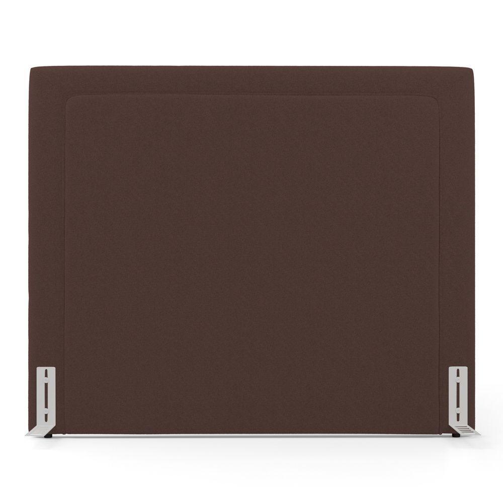 Cabeceira Cama Box King Size Alba 195cm Com Frame Bouclé Marrom - Abmaza - 6