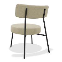 Kit 02 Poltronas Decorativas Sala De Estar Kobe Estofada Com Encosto Linho Bege - Abmaza - 7