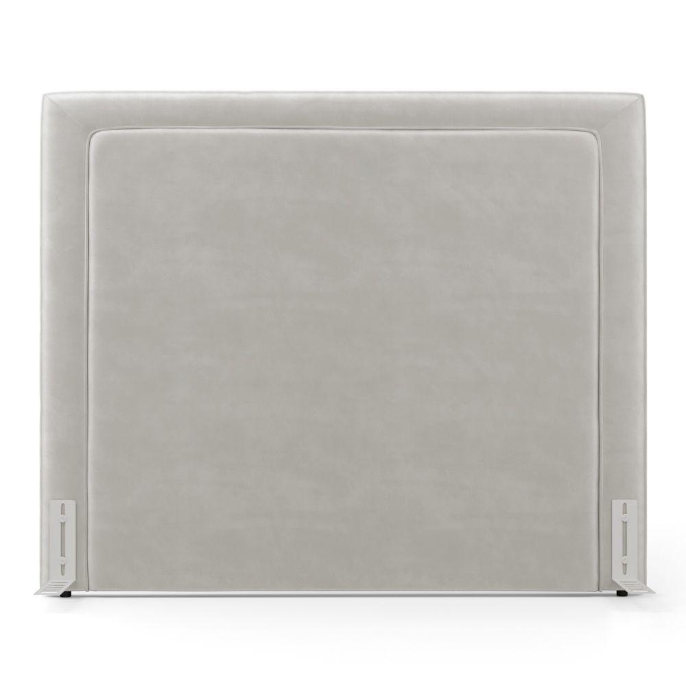 Cabeceira Cama Box Queen Size Alba 160cm Com Frame Veludo Bege Claro - Abmaza - 7