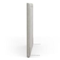 Cabeceira Cama Box Queen Size Alba 160cm Com Frame Veludo Bege Claro - Abmaza - 6