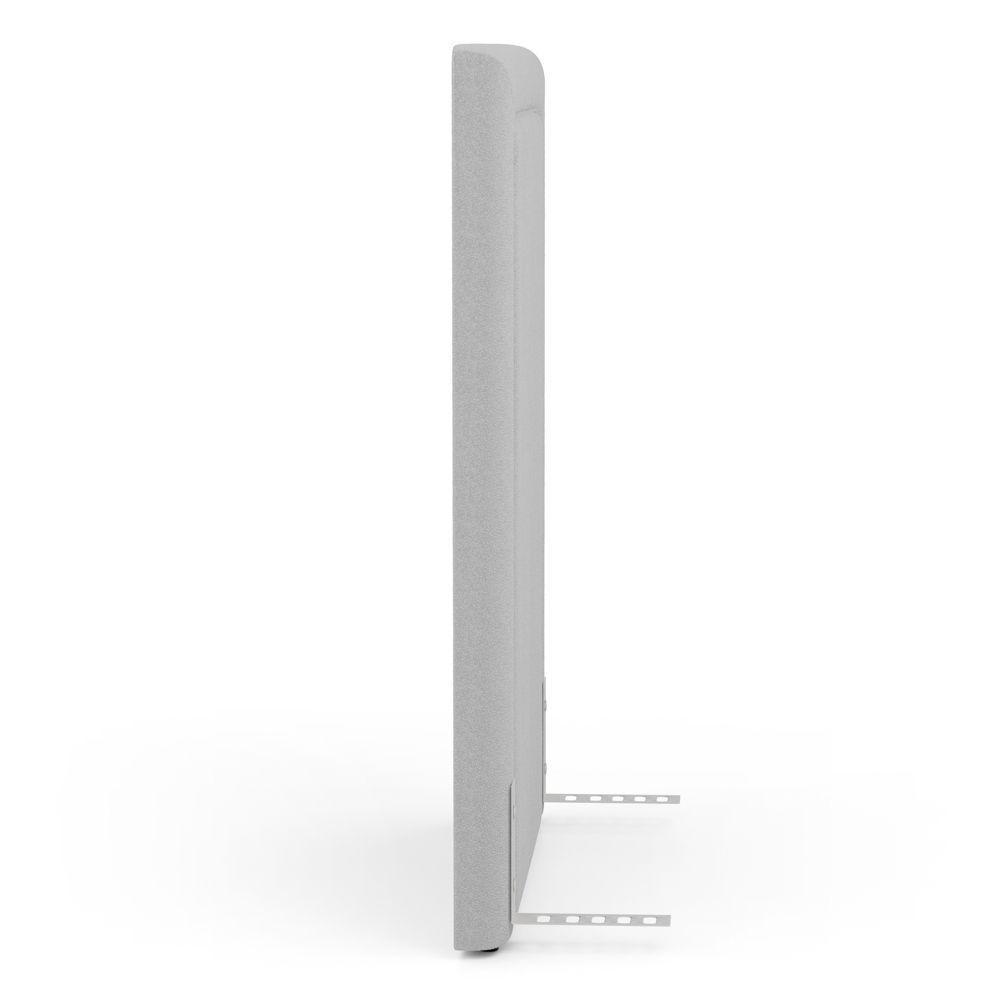 Cabeceira Cama Box Solteiro Alba 90cm Com Frame Bouclé Cinza Claro - Abmaza - 7