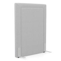 Cabeceira Cama Box Solteiro Alba 90cm Com Frame Bouclé Cinza Claro - Abmaza - 1