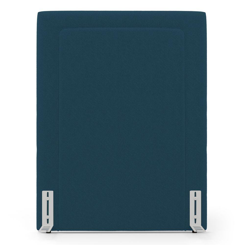 Cabeceira Cama Box Solteiro Alba 90cm Com Frame Bouclé Azul Marinho - Abmaza - 5