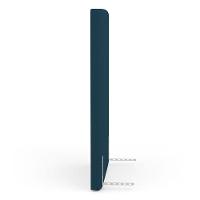 Cabeceira Cama Box Solteiro Alba 90cm Com Frame Bouclé Azul Marinho - Abmaza - 6