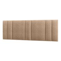 Cabeceira Painel Cama Box King Size Siri 200cm Com Led Bouclé Bege - Abmaza - 2