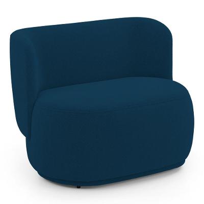 Namoradeira Decorativa Orgânica Molly 02 Lugares Bouclê Azul Marinho - Abmaza