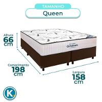 Cama Box Marrom + Colchão Queen High Foam Ortobom - 3