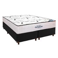 Cama Box Preto + Colchão Queen High Foam Ortobom - 1