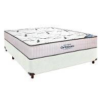Cama Box Perola + Colchão Casal High Foam Ortobom - 1