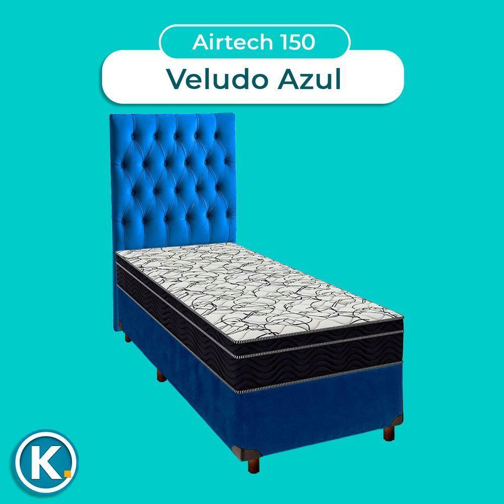 Box Bau Blindado Branco + Colchão Casal High Foam Ortobom - 4