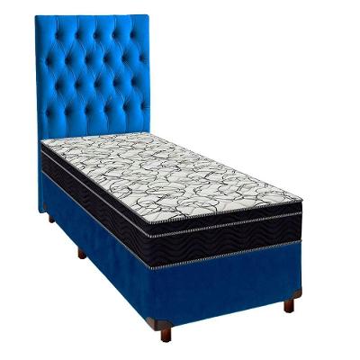 Box Bau Blindado Branco + Colchão Casal High Foam Ortobom