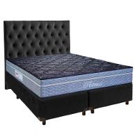 Cama + Box Blindado E Colchão Molas Ensacadas Casal - Petrus Paropas + Cabeceira - 1