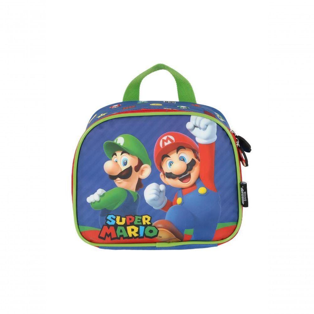Lancheira Mario Bros Azul - Unico Azul - 1