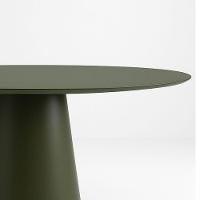 Mesa De Jantar Cone Oval 244x137 Cm Laca Verde Musgo - 2