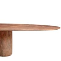 Mesa De Jantar Oásis Orgânica Cilíndrica Pau Ferro 198x122 Cm - 2