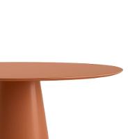 Mesa De Jantar Cone Oval 120x80 Cm Laca Terracota - 2