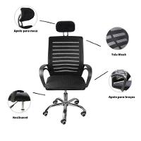 Kit 2 Cadeiras De Escritório Diretor Roma Oficial Apoio + E-book - 3