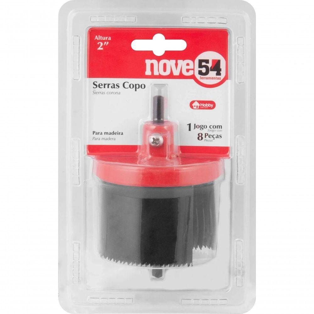 Jogo De Serras Copo, Em Aço Carbono, Altura 2, Com 8 Peças, Nove54. - 2