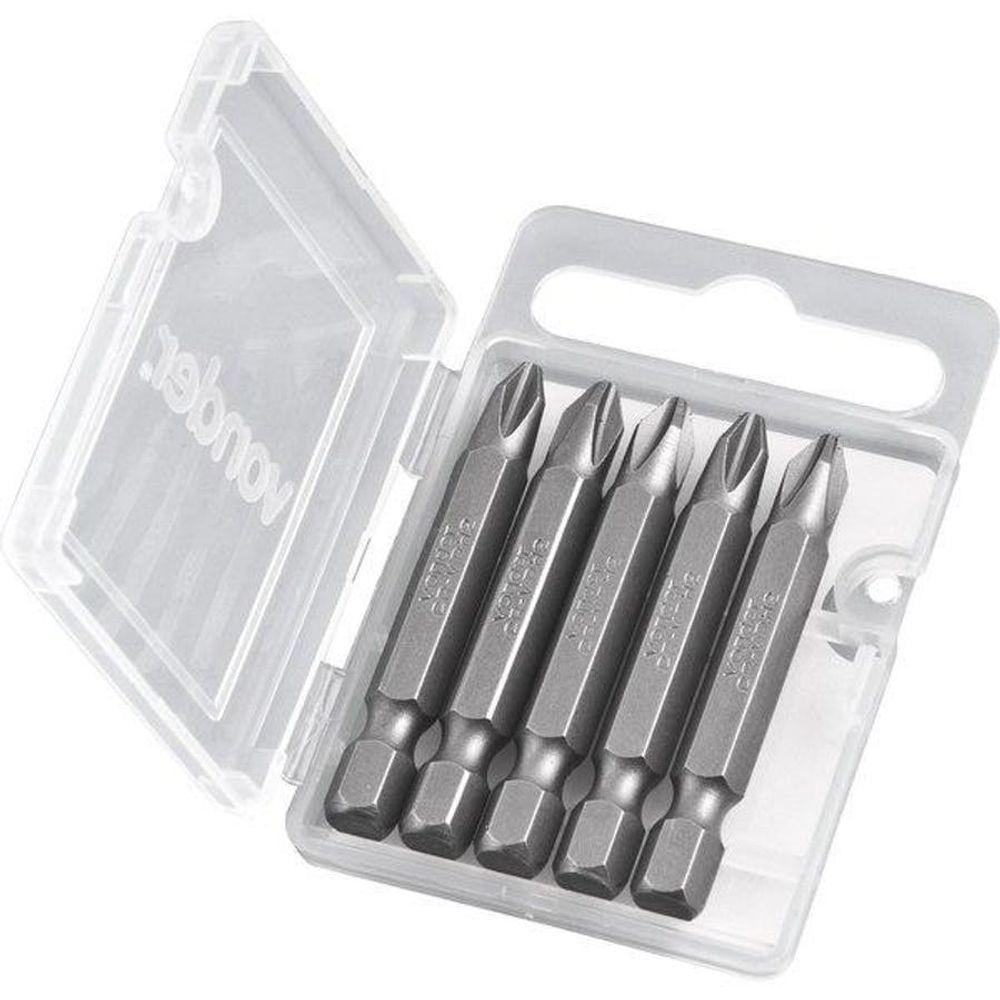 Bits-ponteira Phillips Ph2 1-4 X 50mm 5 Peças - Vonder - 3