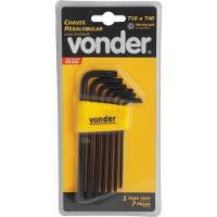 Jogo De Chaves Hexalobular, T10 A T40, Com 7 Peças - Vonder - 5