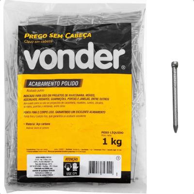 Prego Sem Cabeça 12 X 12 Polido 1 Kg Vonder