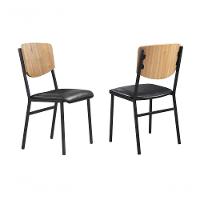 Conjunto Mesa Atenas 160cm 6 Cadeiras Confort Gol Decor Champagne-preto-laminado-preto-preto - 2