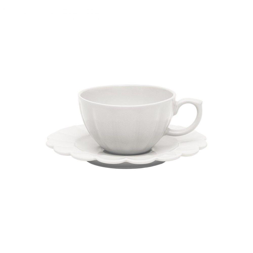 Conjunto De Xícara De Chá Com Pires 06 Peças Flora Camélia Oxford - 2