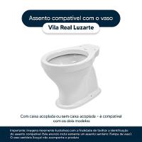 Assento Sanitario Antimicrobiano Vila Real Branco Para Vaso Luzarte
