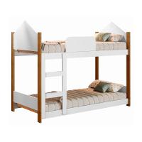 Mini Beliche Infantil Casa Samuel Branco Com Colchões - 3