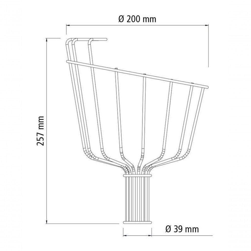 Colhedor De Frutas Grande Em Aço Sem Cabo Tramontina - 5