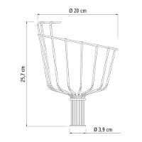 Colhedor De Frutas Grande Em Aço Sem Cabo Tramontina