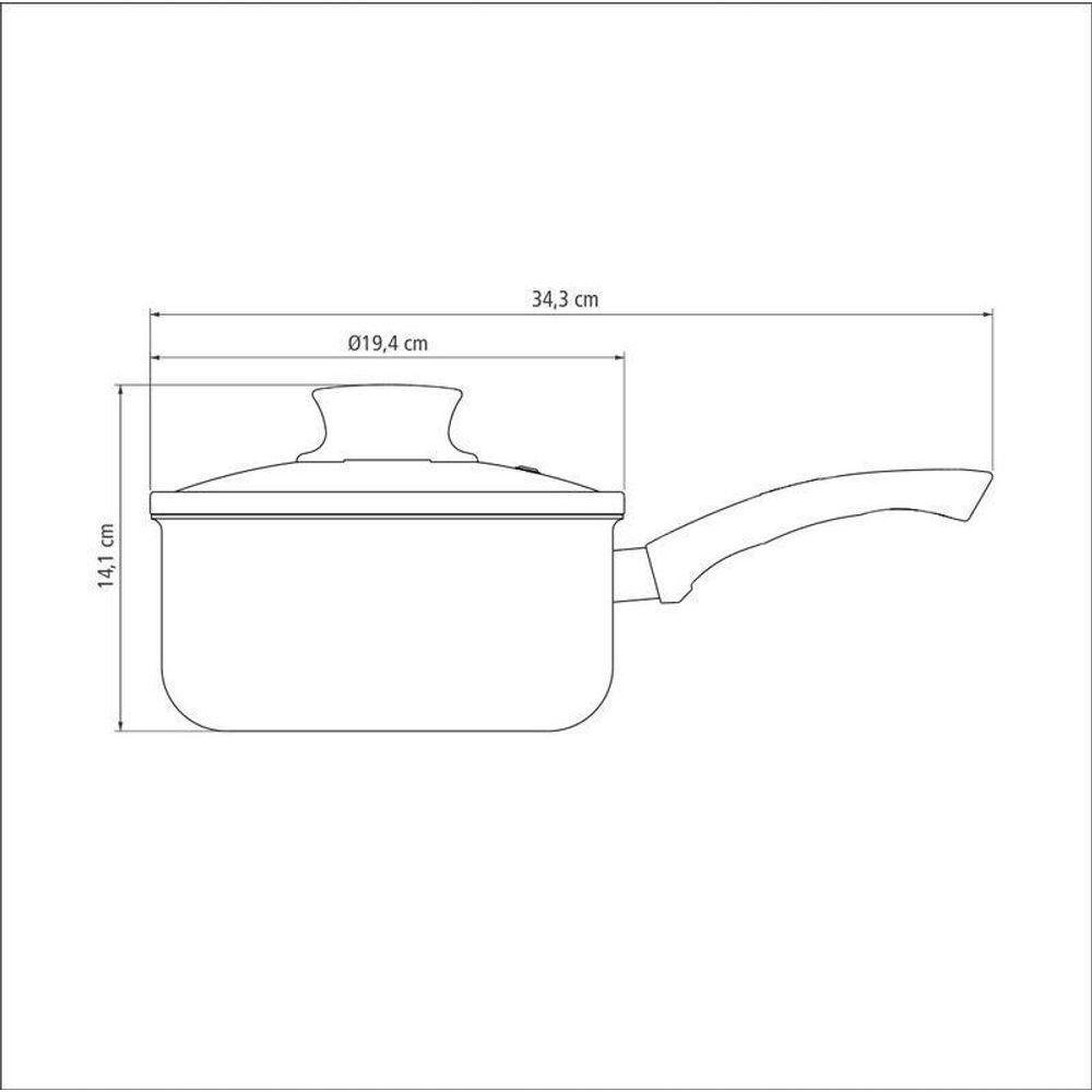 Panela Paris Vermelho 18 Cm Tramontina - 3