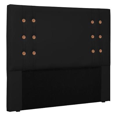 Cabeceira Estofada Cama Box Casal Queen Size Monreale 160cm Corano Preto - Abmaza