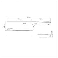 Cutelo Oriental Tramontina Plenus Cabo Preto 7 - 2