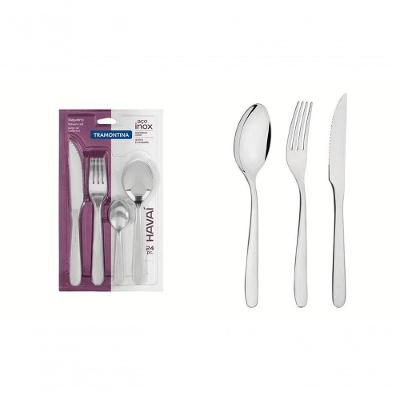 Faqueiro Para Churrasco Tramontina Havaí Aço Inox 24 Peças