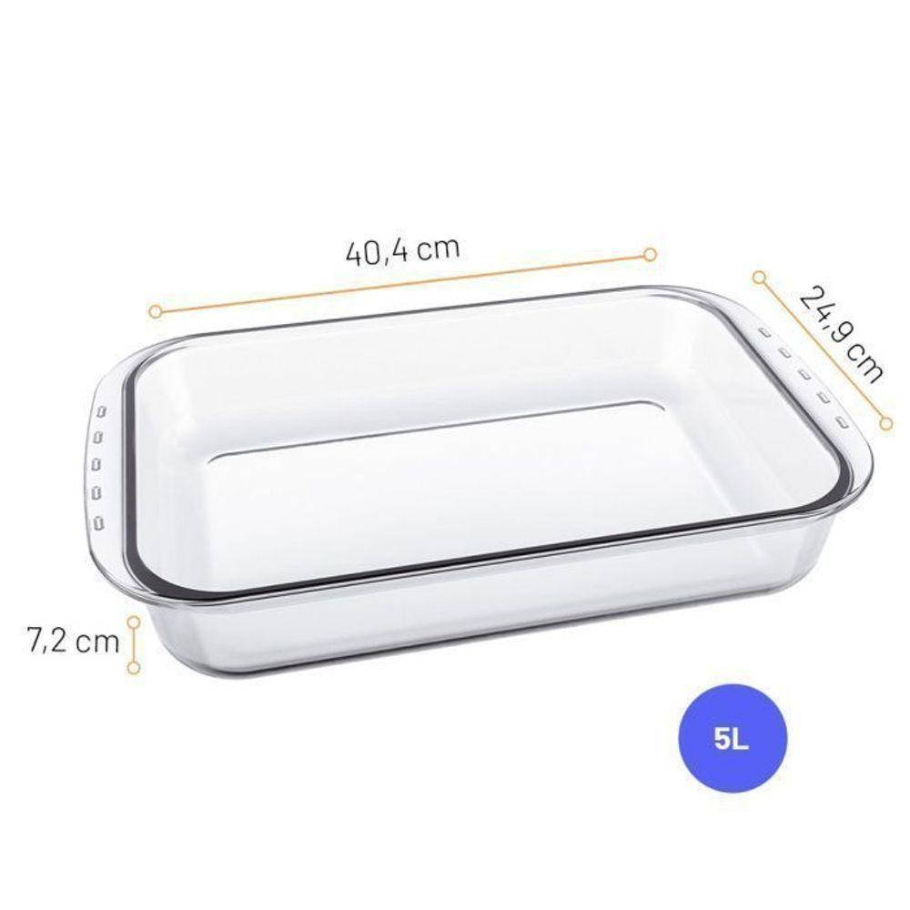 Assadeira Lasanheira Retangular 5,0 L Nadir Figueiredo - 3