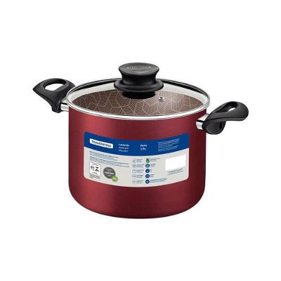 Caldeirão Paris Alum. Antiad. 20 Cm 4,2l Vermelho Tramontina